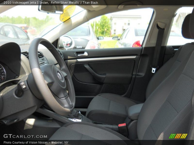 Reflex Silver Metallic / Titan Black 2010 Volkswagen Jetta S Sedan
