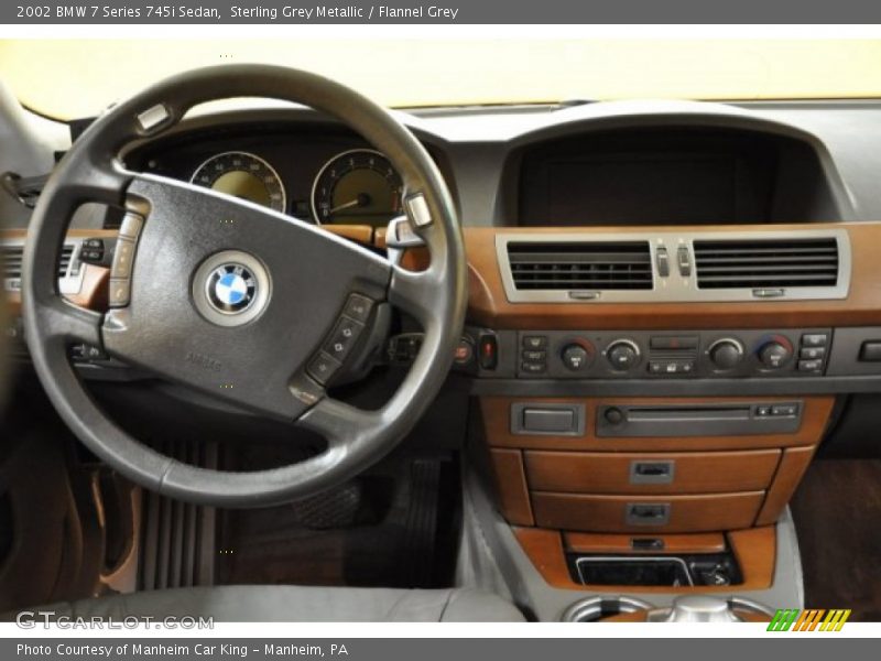 Sterling Grey Metallic / Flannel Grey 2002 BMW 7 Series 745i Sedan
