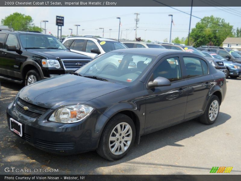 Imperial Blue Metallic / Ebony 2009 Chevrolet Cobalt LT Sedan