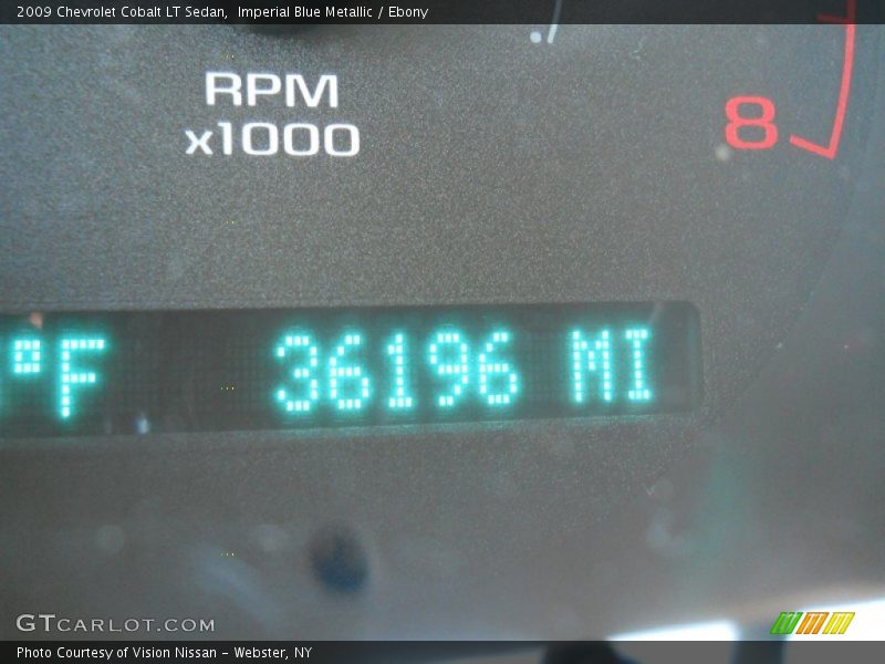 Imperial Blue Metallic / Ebony 2009 Chevrolet Cobalt LT Sedan