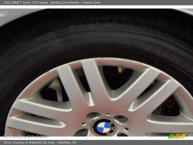 Sterling Grey Metallic / Flannel Grey 2002 BMW 7 Series 745i Sedan