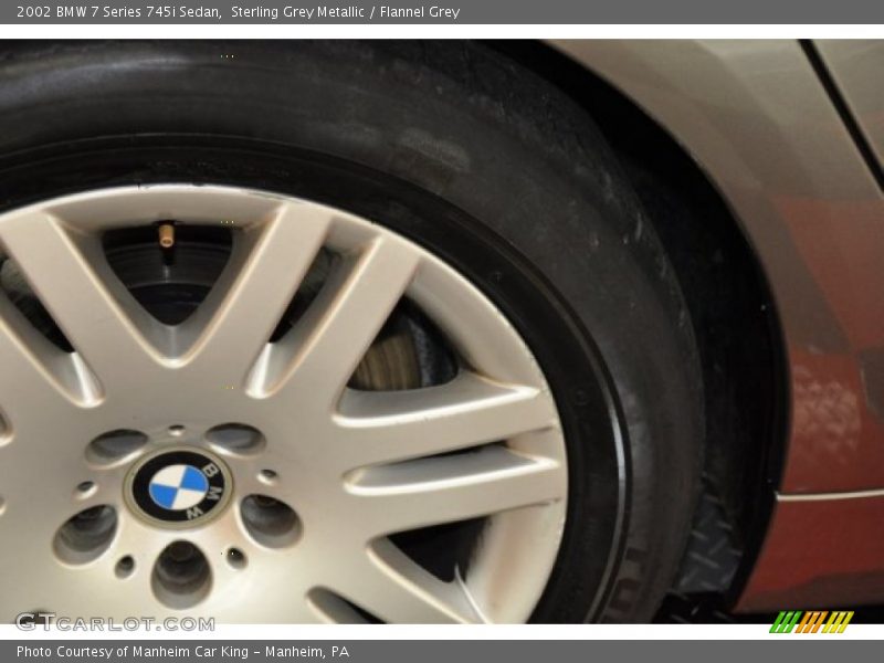 Sterling Grey Metallic / Flannel Grey 2002 BMW 7 Series 745i Sedan