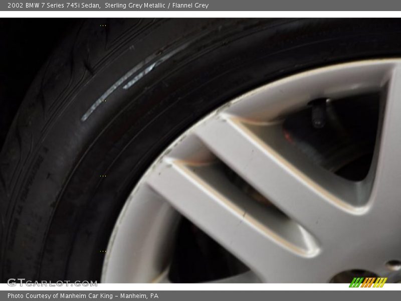 Sterling Grey Metallic / Flannel Grey 2002 BMW 7 Series 745i Sedan