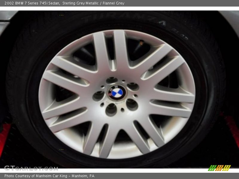 Sterling Grey Metallic / Flannel Grey 2002 BMW 7 Series 745i Sedan