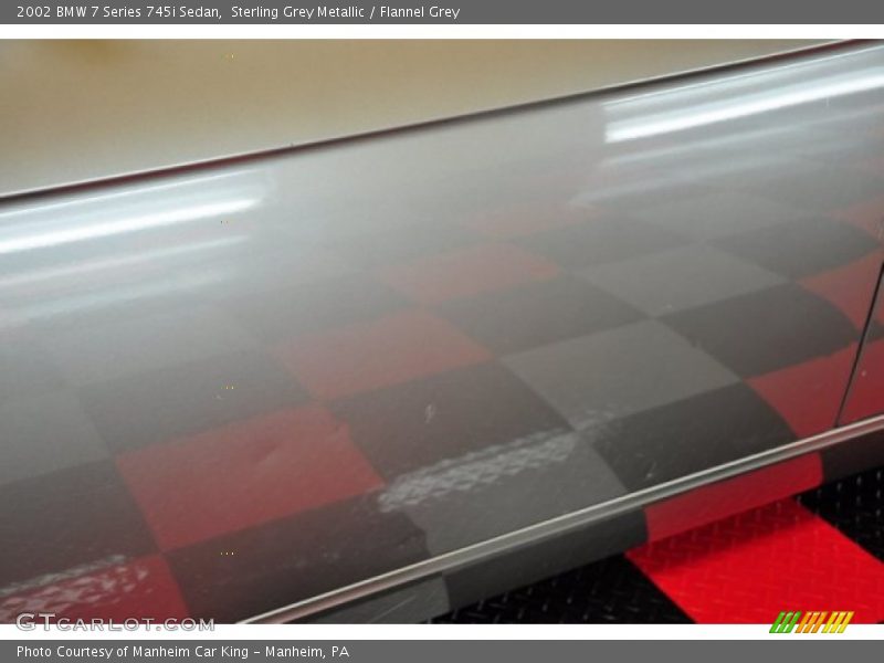 Sterling Grey Metallic / Flannel Grey 2002 BMW 7 Series 745i Sedan