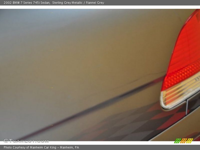 Sterling Grey Metallic / Flannel Grey 2002 BMW 7 Series 745i Sedan