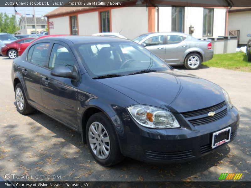 Imperial Blue Metallic / Ebony 2009 Chevrolet Cobalt LT Sedan