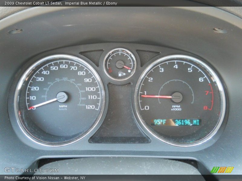 Imperial Blue Metallic / Ebony 2009 Chevrolet Cobalt LT Sedan
