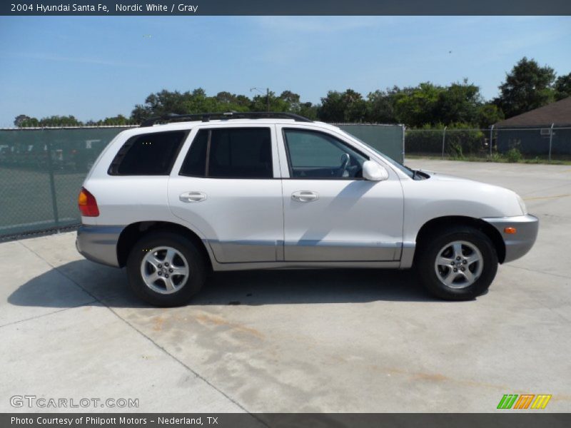 Nordic White / Gray 2004 Hyundai Santa Fe