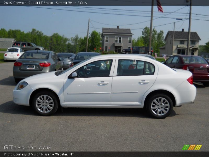 Summit White / Gray 2010 Chevrolet Cobalt LT Sedan