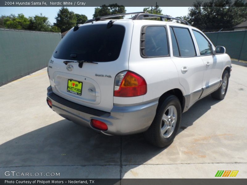 Nordic White / Gray 2004 Hyundai Santa Fe