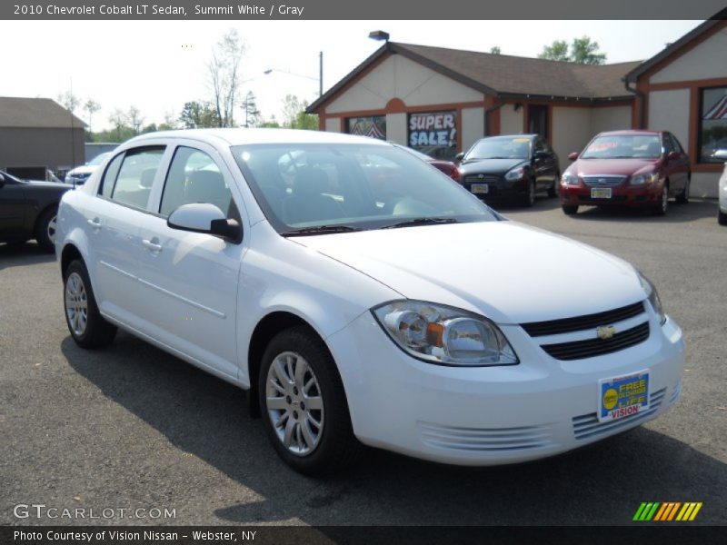 Summit White / Gray 2010 Chevrolet Cobalt LT Sedan