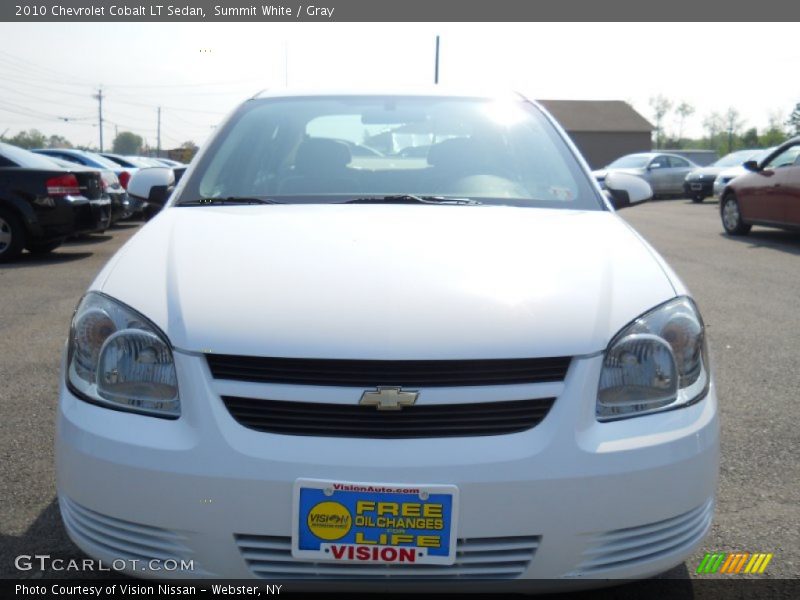 Summit White / Gray 2010 Chevrolet Cobalt LT Sedan