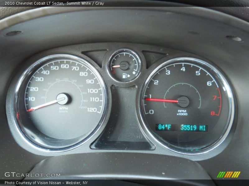 Summit White / Gray 2010 Chevrolet Cobalt LT Sedan