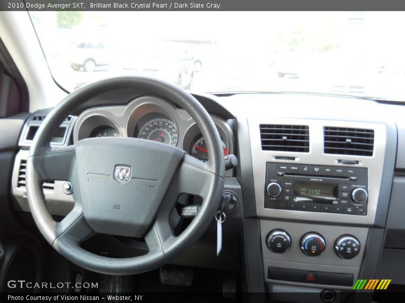 Brilliant Black Crystal Pearl / Dark Slate Gray 2010 Dodge Avenger SXT