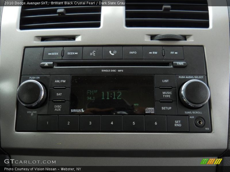 Brilliant Black Crystal Pearl / Dark Slate Gray 2010 Dodge Avenger SXT