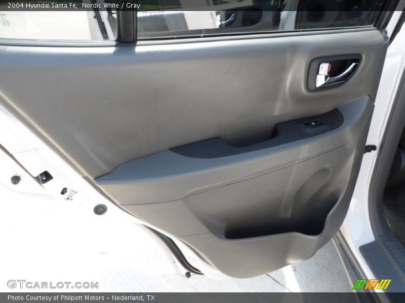 Nordic White / Gray 2004 Hyundai Santa Fe