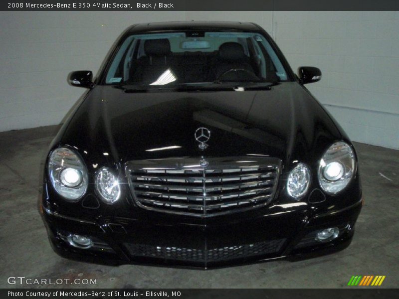 Black / Black 2008 Mercedes-Benz E 350 4Matic Sedan