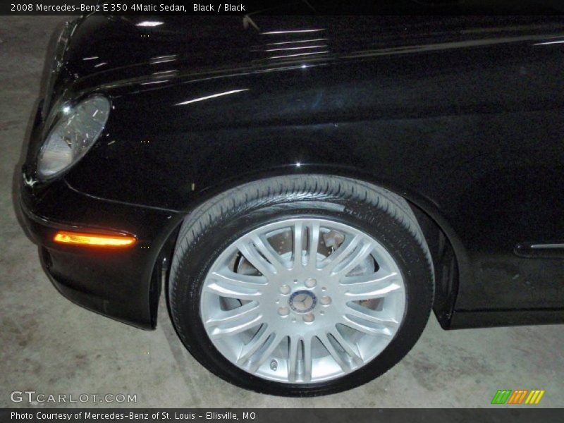 Black / Black 2008 Mercedes-Benz E 350 4Matic Sedan