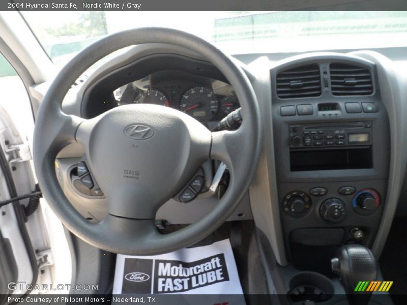 Nordic White / Gray 2004 Hyundai Santa Fe