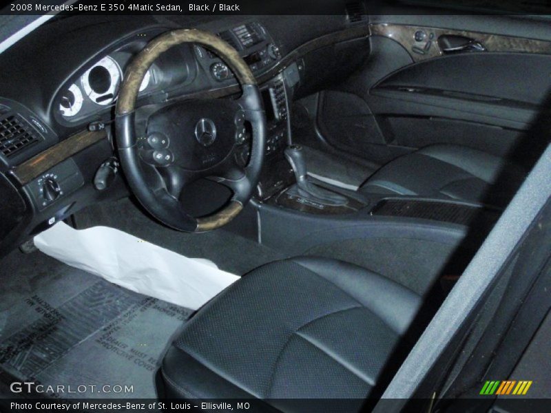 Black / Black 2008 Mercedes-Benz E 350 4Matic Sedan