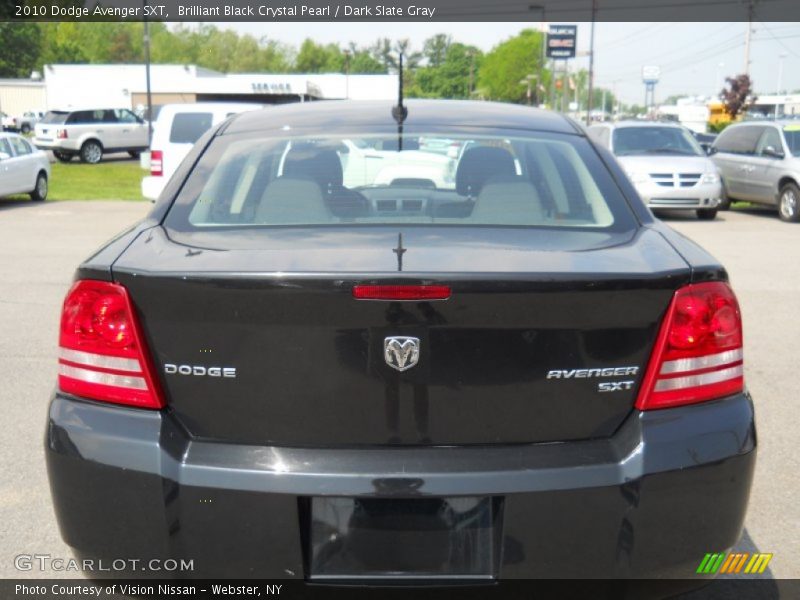 Brilliant Black Crystal Pearl / Dark Slate Gray 2010 Dodge Avenger SXT