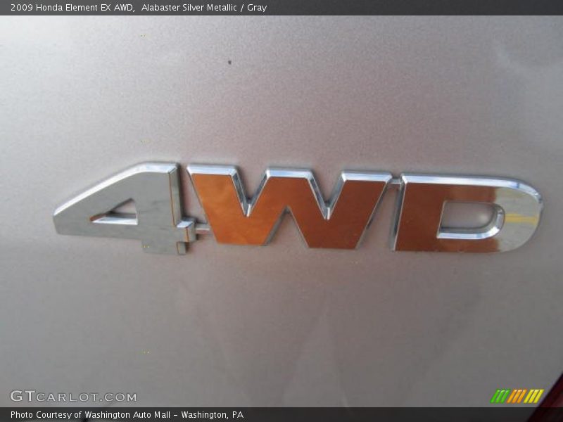 Alabaster Silver Metallic / Gray 2009 Honda Element EX AWD