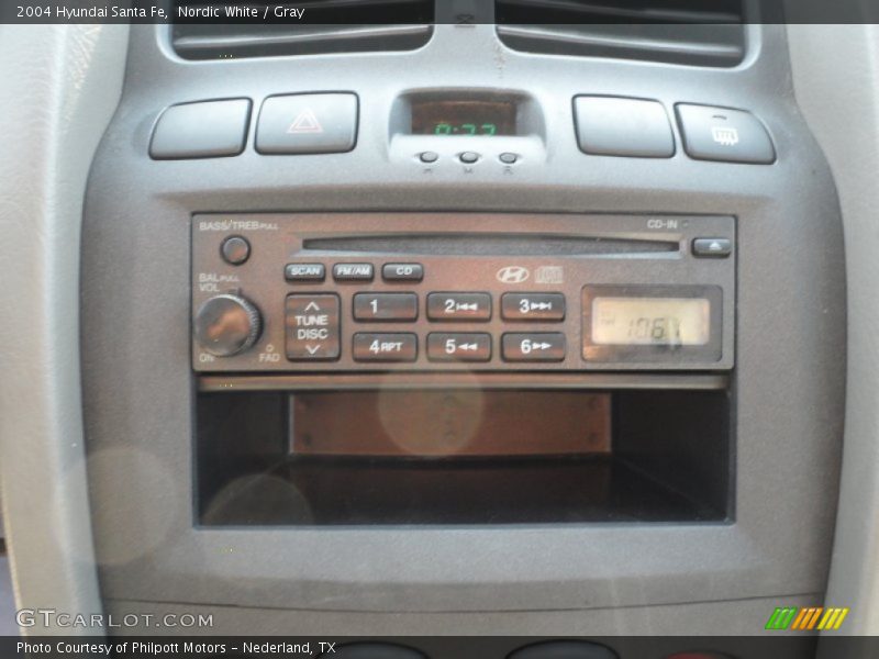 Nordic White / Gray 2004 Hyundai Santa Fe