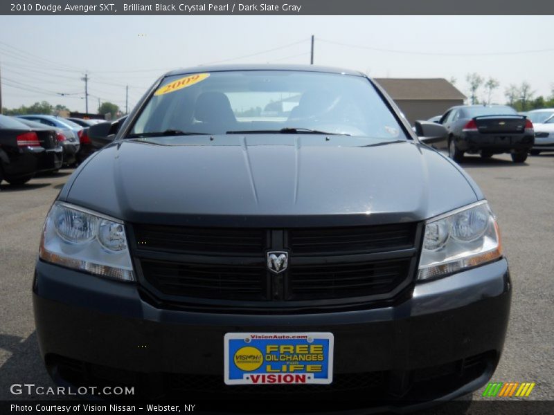 Brilliant Black Crystal Pearl / Dark Slate Gray 2010 Dodge Avenger SXT