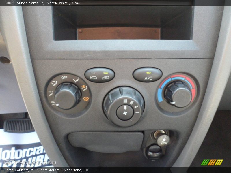 Nordic White / Gray 2004 Hyundai Santa Fe