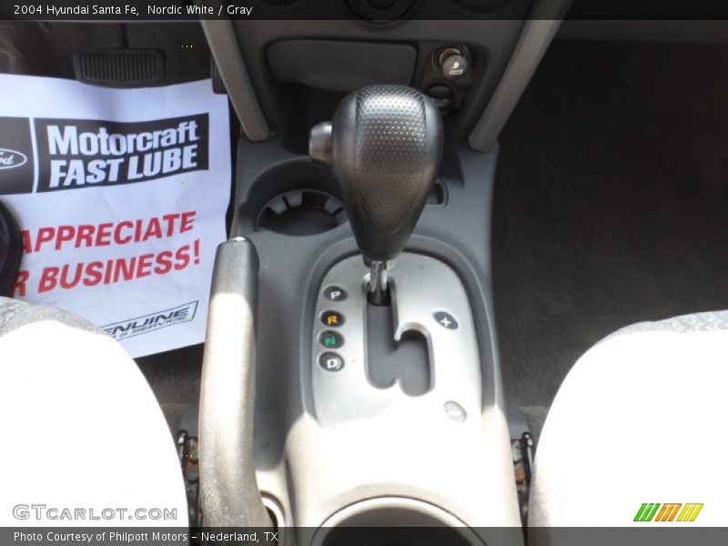 Nordic White / Gray 2004 Hyundai Santa Fe