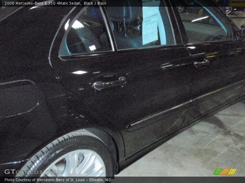 Black / Black 2008 Mercedes-Benz E 350 4Matic Sedan