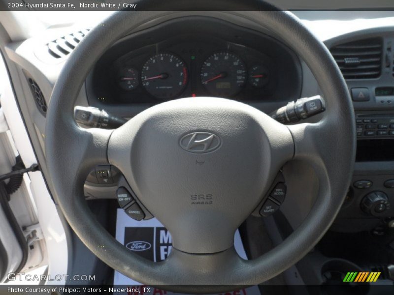 Nordic White / Gray 2004 Hyundai Santa Fe