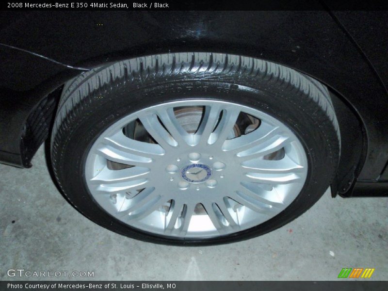 Black / Black 2008 Mercedes-Benz E 350 4Matic Sedan