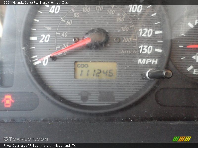 Nordic White / Gray 2004 Hyundai Santa Fe