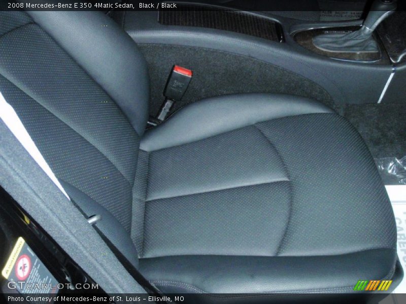 Black / Black 2008 Mercedes-Benz E 350 4Matic Sedan