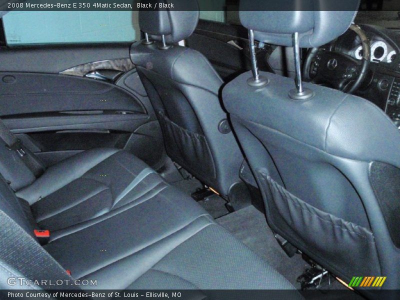 Black / Black 2008 Mercedes-Benz E 350 4Matic Sedan