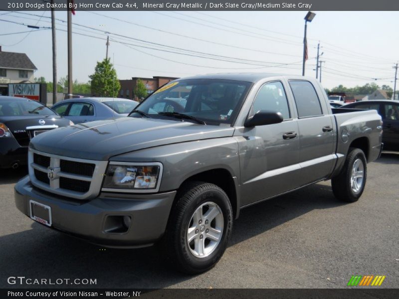 Mineral Gray Metallic / Dark Slate Gray/Medium Slate Gray 2010 Dodge Dakota Big Horn Crew Cab 4x4