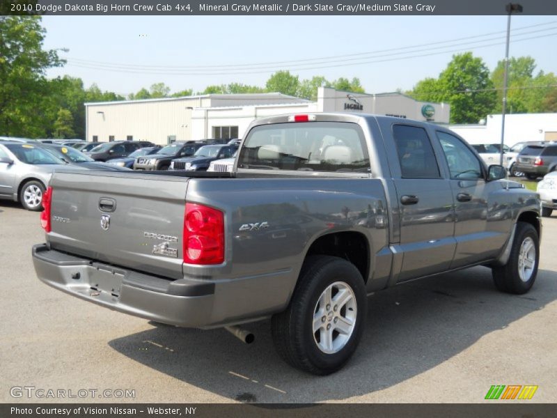 Mineral Gray Metallic / Dark Slate Gray/Medium Slate Gray 2010 Dodge Dakota Big Horn Crew Cab 4x4