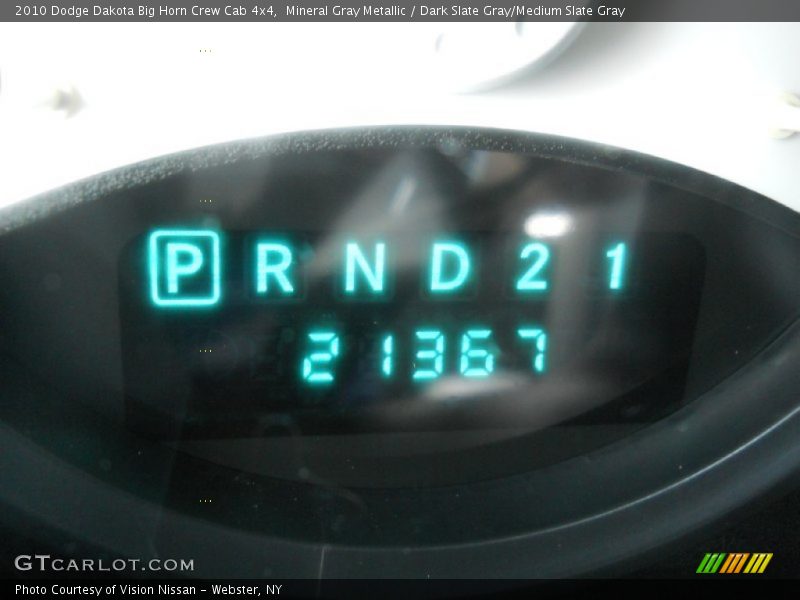 Mineral Gray Metallic / Dark Slate Gray/Medium Slate Gray 2010 Dodge Dakota Big Horn Crew Cab 4x4