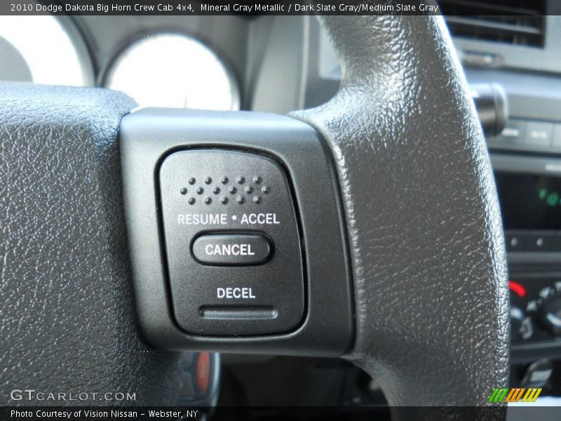 Mineral Gray Metallic / Dark Slate Gray/Medium Slate Gray 2010 Dodge Dakota Big Horn Crew Cab 4x4
