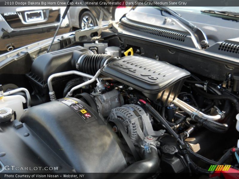 Mineral Gray Metallic / Dark Slate Gray/Medium Slate Gray 2010 Dodge Dakota Big Horn Crew Cab 4x4