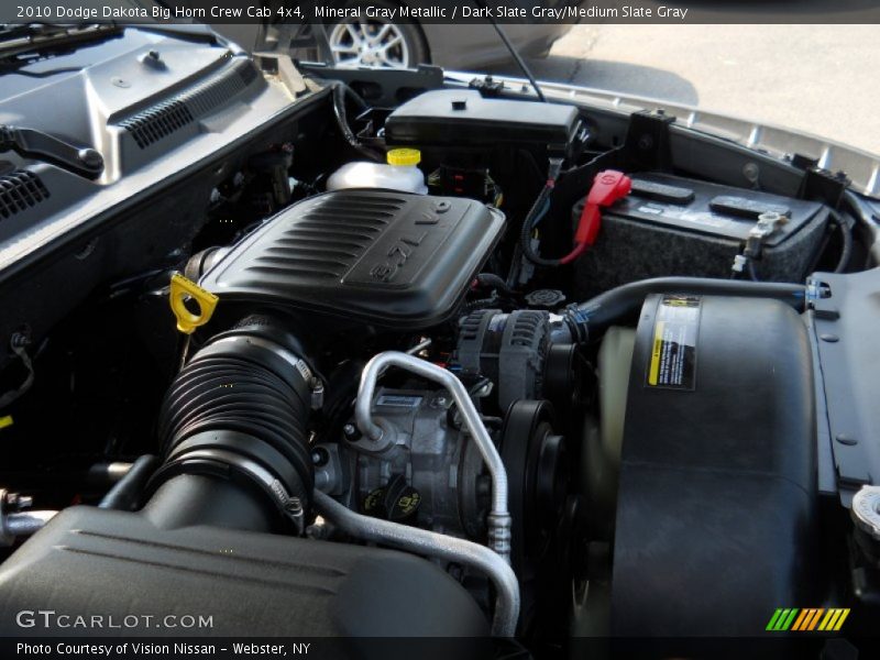 Mineral Gray Metallic / Dark Slate Gray/Medium Slate Gray 2010 Dodge Dakota Big Horn Crew Cab 4x4