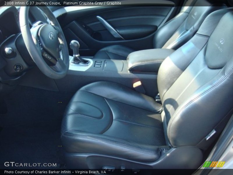  2008 G 37 Journey Coupe Graphite Interior