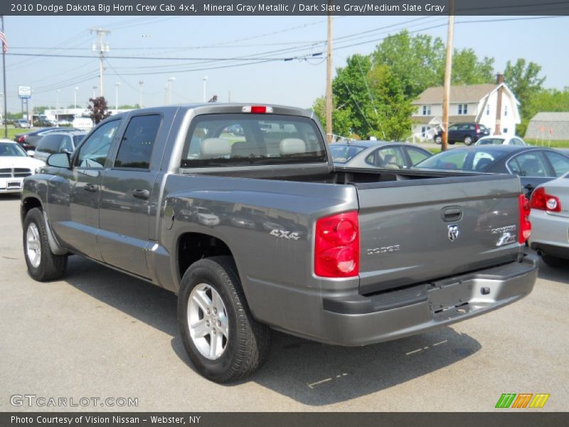 Mineral Gray Metallic / Dark Slate Gray/Medium Slate Gray 2010 Dodge Dakota Big Horn Crew Cab 4x4