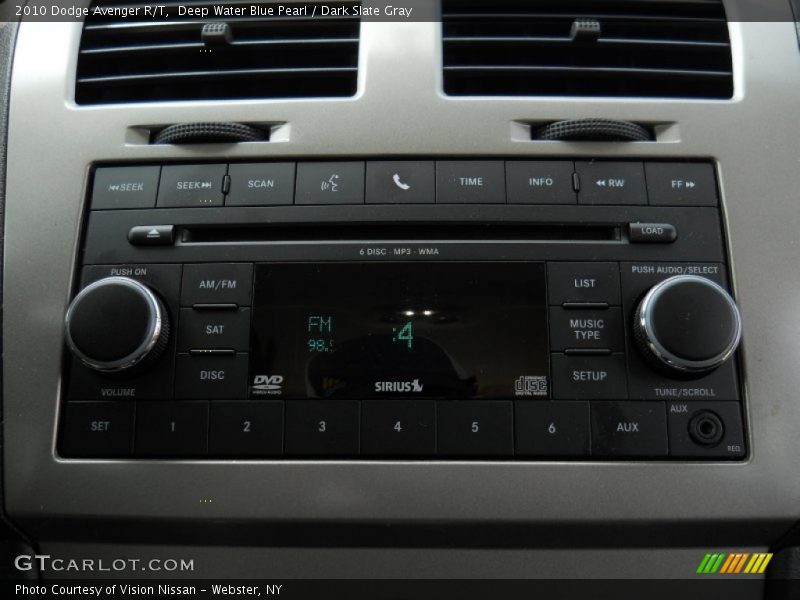 Deep Water Blue Pearl / Dark Slate Gray 2010 Dodge Avenger R/T