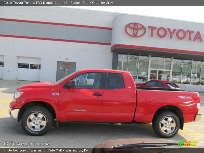 Radiant Red / Graphite Gray 2010 Toyota Tundra TRD Double Cab 4x4