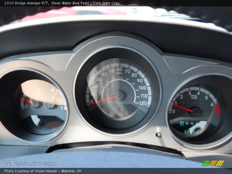 Deep Water Blue Pearl / Dark Slate Gray 2010 Dodge Avenger R/T