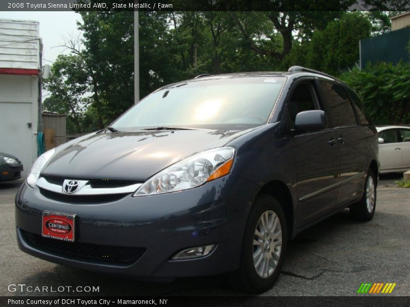 Slate Metallic / Fawn 2008 Toyota Sienna Limited AWD