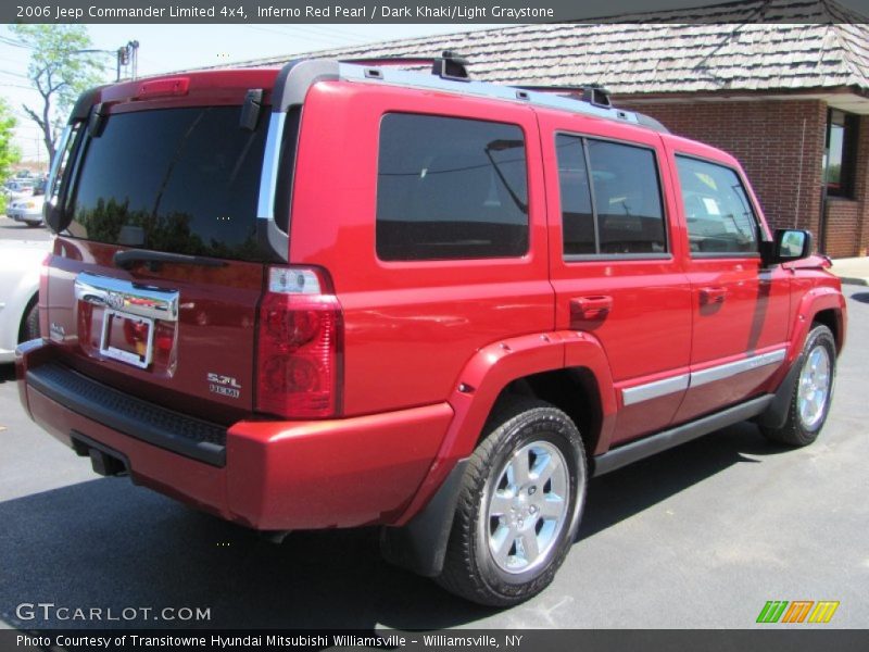 Inferno Red Pearl / Dark Khaki/Light Graystone 2006 Jeep Commander Limited 4x4